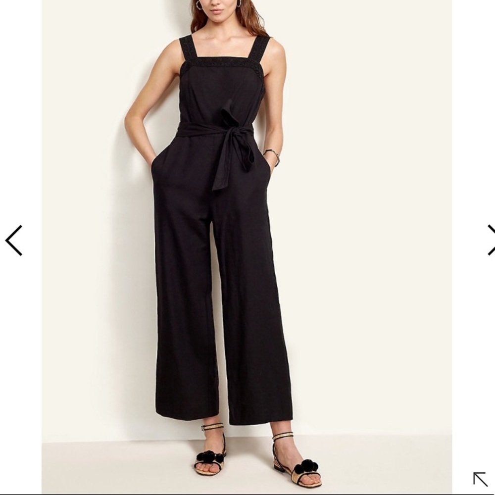 Ann Taylor Stitched Belted Jumpsuit